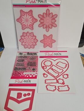 Pink & Main Winter Snowflakes Stamp and Dies Set
